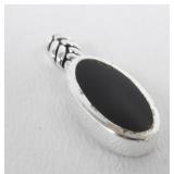 Sterling 925 Black Onyx Necklace Pendant