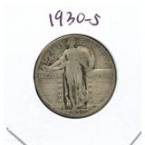 1930-S Standing Liberty Silver Quarter