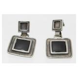Onyx Sterling Silver Earrings