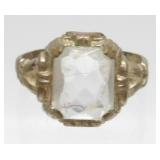 Vintage Art Deco Style Adjustable Ring