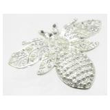 Vintage Jeweled Bee Brooch
