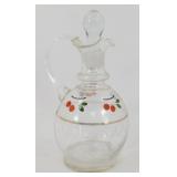 * Antique 1890 Hand Blown and Hand Painted Glass