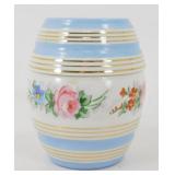 * Vintage 1944 Porcelain Lidded Jar, Barrel