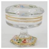 * Antique 1900 Handpainted Bohemian