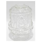 * Fairy Lamp Stars and Bars Indiana Glass - Small