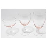 * Vintage 1955 Fostoria ï¿½Contour Pinkï¿½ Singles,