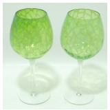 * Anthropologie ï¿½Treillageï¿½ Green Stems, Goblets