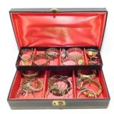 Vintage Jewelry Box Full of Bracelets and Watches