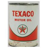 Texaco Motor Oil Can Tin