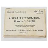 Deck of Aircraft Recognition  Playing Cards,