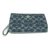 Coach Denim Signature Wristlet