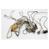 Crystal Stone Necklace Lot