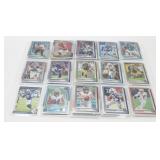 3 Pages of Random Football Cards