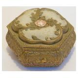 Vintage Mid-Century Metal Trinket Box
