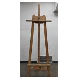 Vintage Wooden Floor Display A-Frame Easel