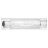 * Vintage Glass Rolling Pin with Metal Lid -