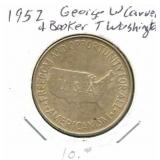 1952 George Carver & Booker T. Washington Silver