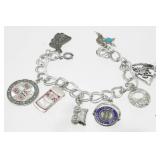 Vintage Sterling Silver Charm Bracelet - 23.56
