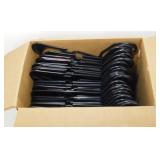 * Group of 40 Black Plastic Clothes Hangers