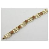 Coro Bracelet with Pink Stones