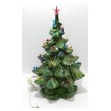** Ceramic Christmas Tree - 17" Tall. A Few Chips