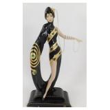 * Pearls and Emeralds Porcelain Figurine -