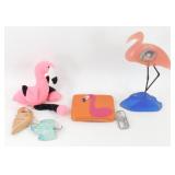 * Stuffed Flamingo, Flamingo Picture Frame,