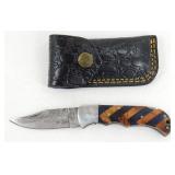 New Damascus Steel Folding Pocket Knife with