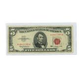 1963 $5 Red Seal Legal Tender U.S. Note