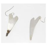 Sterling Silver Andy Warhol Elongated Heart
