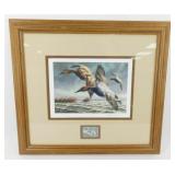 * Flying Canvasback Print: 1982-83 Migratory Bird