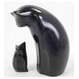 * Perry Lancaster Black ï¿½Cat & Mouseï¿½ Set,