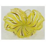 * Antique Murano Venetian Ribbon Glass Bowl, 4ï¿½