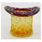* Vintage 1940ï¿½s Fenton Amberina Top Hat