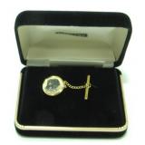 New Old Stock Barlowe Scrimshaw Tie Tack, Bear
