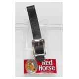 Vintage Pinkerton Tobacco Co. Enamel Red Horse