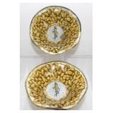 2 Vintage Planters Peanut Serving Bowls