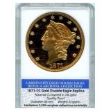 1871-CC Gold Double Eagle Replica - 24k Gold