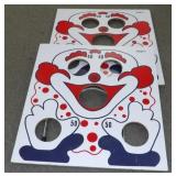 ** Vintage Circus Clown Beanbag Toss Game -