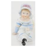 * Antique 1894 Bisque Figural Match Holder - Hand