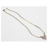 Vintage Monet Pink Jeweled Choker - 17" Long
