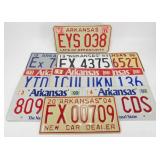 (10) Arkansas License Plates