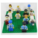Lego Figures on Green Base
