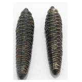 * Vintage Metal Acorn Cuckoo Clock Weights - Cast
