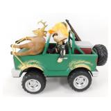 Toy Jeep with Hunters & Deer - Battery Operated