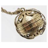 Antique 12K Gold-Filled LeStage Picture Ball