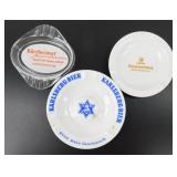 * 3 German Ashtrays
