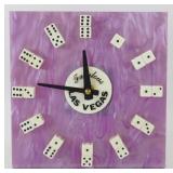 Vintage 1970s Fabulous Las Vegas Dice Clock -