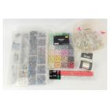 Crafting Beads (New and Used) and Chandelier