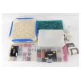 Crafting Beads (New and Used) and Chandelier